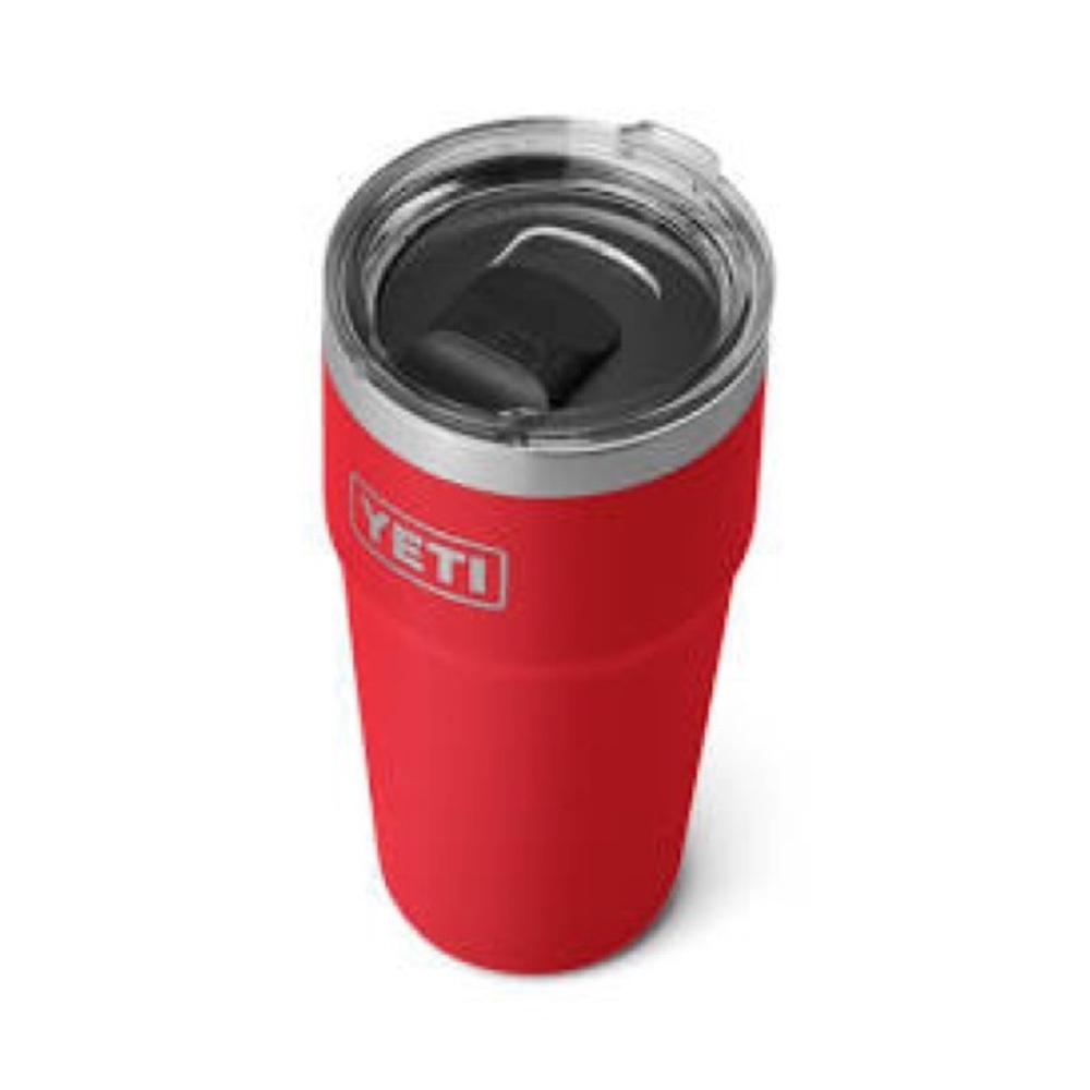 YETI RAMBLER 16 oz Tumbler Travel Mug with Magslider Rescue Red
